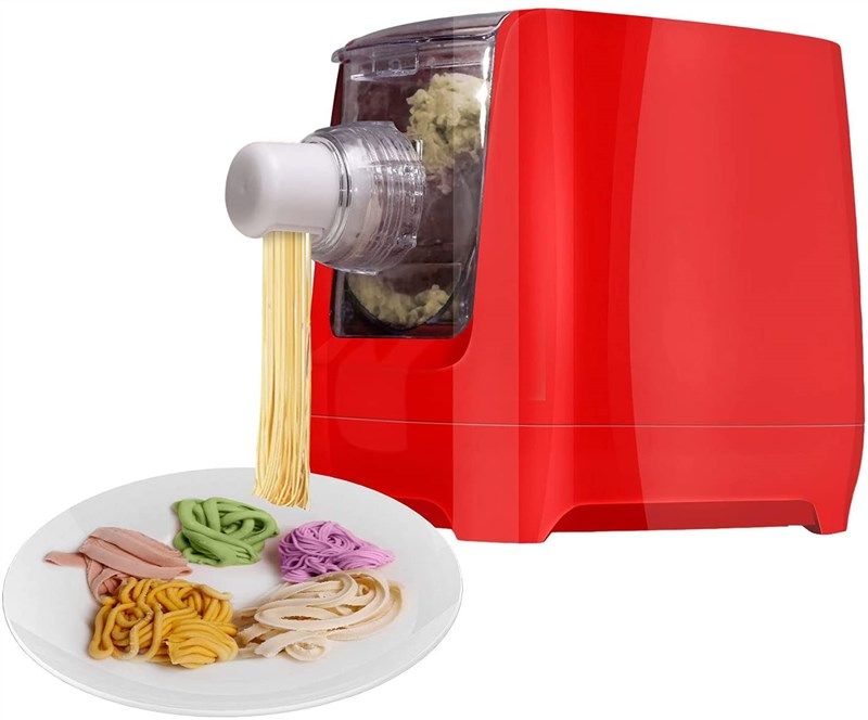  Arcwares Pasta Maker Machine, Automatic Noodle Make, Home Pasta  Maker for Spaghetti, Fettuccine, Macaroni, 12 Pasta Shaping Discs(Red) :  Home & Kitchen