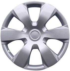 img 1 attached to 🚗 Enhance Your Toyota Camry's Style with Drive Accessories KT-1000-16S/L 16" Silver Replica Wheel Cover Set of 4