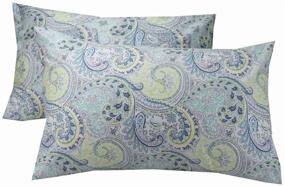 img 4 attached to YIH Pillows Paisley Printed Cotton