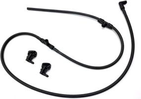 img 3 attached to 🚗 OEM Windshield Washer BC3Z Hose & Jet Nozzles for Ford 2011-2016 F250 F350 Super Duty