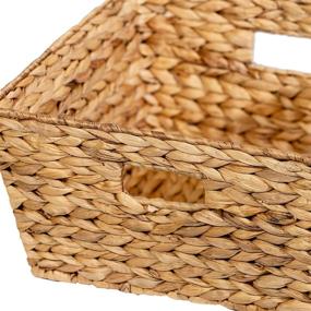 img 1 attached to 📦 Honey-Can-Do Natural Basket-Lg Square, Large: Organize in Style!
