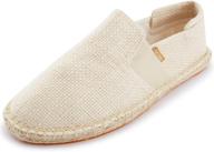 👞 stylish beige men's canvas espadrilles by alexis leroy - comfortable and trendy footwear logo