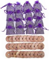 🌲 set of 30 cedar blocks and 16 lavender flower sachets for craft bag, drawer freshener, linen, shower favor, wedding, and more - lv-s-d-2 logo