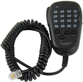 img 3 attached to 🎙️ High-Quality EOOCVT 6-Pin 22" Coil Cord DTMF Mic Microphone for Yaesu MH-48A6J and FT Series Radios