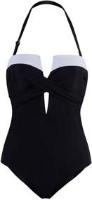 img 3 attached to VIJIV Swimsuit Control Swimwear Monokinis: Stylish Women's Clothing for Ultimate Comfort & Confidence