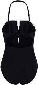 img 2 attached to VIJIV Swimsuit Control Swimwear Monokinis: Stylish Women's Clothing for Ultimate Comfort & Confidence