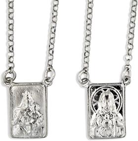 img 4 attached to 🔥 Divine Vatican Imports: Exceptional Sterling Silver First Communion Scapular