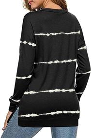 img 3 attached to 👚 FARYSAYS Women's Loose Side Split Pullover: Casual Crewneck Sweatshirt with Long Sleeve Tops