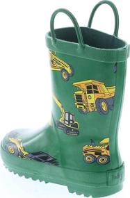 img 2 attached to 👞 Резиновые детские ботинки Foxtire Kids Construction Equipment: Превосходная безопасность и комфорт для активных мальчиков