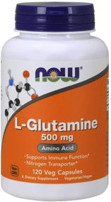 img 4 attached to 💪 NOW Foods L-Glutamine 500mg - 120 ct (Pack of 2): Boost Your Wellness Today