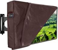 📺 premium outdoor tv cover 22"-24" | waterproof & dust-proof | with free plastic cover | scratch-resistant interior protector | remote controller pocket logo