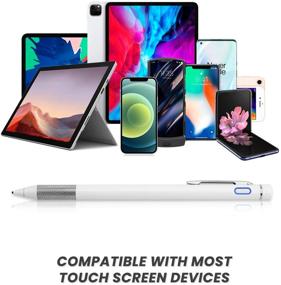 img 3 attached to 🖊️ Rsepvwy Active Digital Stylus Pen for Samsung Galaxy Tab A7 - White: 1.5mm Ultra Fine Tip Pencil