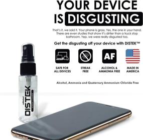 img 1 attached to 📱 Universal 30mL cellhelmet DISTEK Screen and Phone Cleaner Kit for iPhone, Galaxy, iPad, Eyeglasses, Optics, LCD, TV - Includes Microfiber Cloth - As Seen On Shark Tank