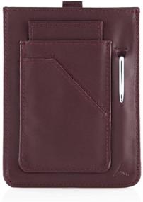 img 4 attached to Leather Wayfinder Passport Wallet Black Men's Accessories