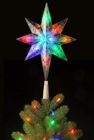 img 1 attached to 🌟 11 Inch Bethlehem Star Tree Topper with Pre-lit Multi-Color LED Lights - from National Tree Company