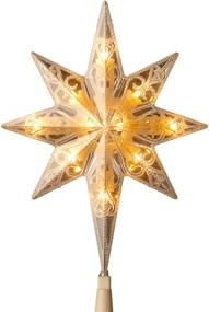 img 4 attached to 🌟 11 Inch Bethlehem Star Tree Topper with Pre-lit Multi-Color LED Lights - from National Tree Company