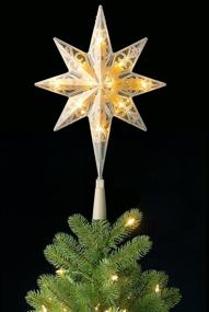 img 3 attached to 🌟 11 Inch Bethlehem Star Tree Topper with Pre-lit Multi-Color LED Lights - from National Tree Company