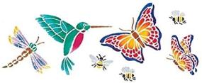 img 2 attached to Add Delicate Charm with Delta Creative Stencil Magic Decorative Stencils - Butterflies and More - 5.25 by 13-Inch (956270012)