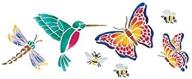 add delicate charm with delta creative stencil magic decorative stencils - butterflies and more - 5.25 by 13-inch (956270012) logo