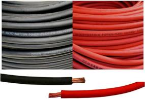 img 4 attached to ⚡ WINDYNATION 6 Gauge 6 AWG 25 ft Black + 25 ft Red Welding Battery Pure Copper Flexible Cable Wire - Car, Inverter, RV, Solar: A Reliable Power Solution