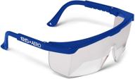 ifr certified aviation flight training glasses - view limiting device for pilot training &amp; simulation of instrument meteorological conditions - adjustable frosted polycarbonate frames (blue) logo