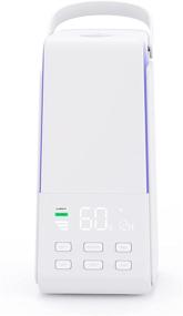 img 4 attached to Large Room Humidifiers: 4L Ultrasonic Cool Mist Humidifiers with Humidistat, Perfect for Indoor Plants, Whisper-Quiet Operation, LED Display, Sleep Mode - Ideal for Bedroom, Home, Office, and Living Room