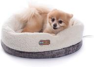 🐾 cozy indoor heated cat bed: k&h pet products thermo-snuggle cup bomber logo