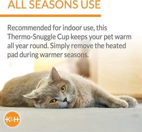 img 2 attached to 🐾 Cozy Indoor Heated Cat Bed: K&H Pet Products Thermo-Snuggle Cup Bomber