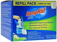 🌬️ damprid fresh scent drop-in tab refill - 2 pack - 15.8 oz. moisture absorber tabs - enhance air quality logo