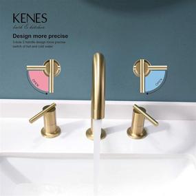 img 1 attached to 🚰 Lead-Free Lavatory: KENES Widespread Bathroom Product