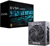 💡 evga supernova 550 gm: 80 plus gold 550w power supply with eco mode, fully modular design, dbb fan, and 7 year warranty - sfx form factor (123-gm-0550-y1) logo