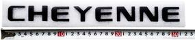 img 1 attached to Cheyenne Letters Emblem Fender Silverado