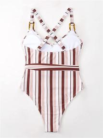 img 1 attached to CUPSHE Womens Striped Cross Belted