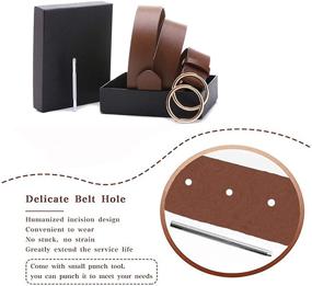 img 3 attached to Gackoko Leather Fashion Double Buckle Women's Accessories and Belts