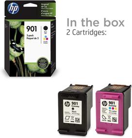 img 1 attached to ✒️ HP 901 Ink Cartridges (Black, Tri-color) for HP OfficeJet 4500, J4500 series, J4680 - CC653AN, CC656AN