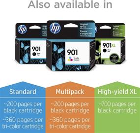 img 2 attached to ✒️ HP 901 Ink Cartridges (Black, Tri-color) for HP OfficeJet 4500, J4500 series, J4680 - CC653AN, CC656AN