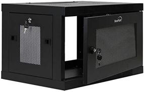 img 3 attached to 📦 NavePoint 6U Wall Mount Rack Enclosure Server Cabinet 16.5 Inch Deep - Switch-Depth, Perforated Door, with Lock