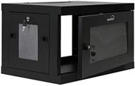 📦 navepoint 6u wall mount rack enclosure server cabinet 16.5 inch deep - switch-depth, perforated door, with lock logo