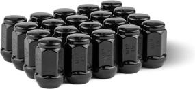 img 4 attached to Race Secure 8957BK Black Chrome Plating Wheel Lug Nut Set, M12X1.5, Closed End Acorn Bulge, After-Market, 20-Pack, 3/4 Hex, 60 Degree Conical Seat