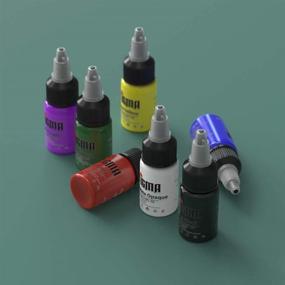 img 1 attached to 14 Bottle STIGMA Tattoo Ink Set: High-Quality Tattoo Pigment in 14 Vibrant Colors - 15 ml 1/2oz - Premium Tattoo Supplies TI4003-15-14