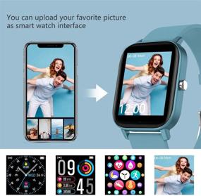 img 3 attached to Умные часы FirYawee для Android и iOS телефонов - водонепроницаемый IP68 фитнес-трекер с измерением пульса, мониторингом сна, подсчетом шагов и пройденного расстояния - идеальные умные часы для мужчин и женщин.