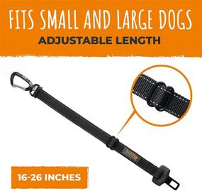 img 1 attached to Mighty Paw Dog Seatbelt: Premium Pet Safety Belt with Adjustable Length Strap, Constructed with Human Seatbelt Material and Durable All-Metal Hardware. Enhance Your Dog's Car Safety!