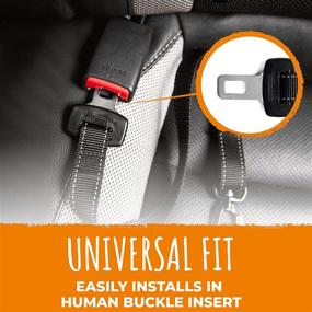 img 3 attached to Mighty Paw Dog Seatbelt: Premium Pet Safety Belt with Adjustable Length Strap, Constructed with Human Seatbelt Material and Durable All-Metal Hardware. Enhance Your Dog's Car Safety!