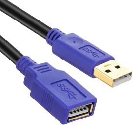 img 3 attached to 🔌 20-FT USB 2.0 удлинительный кабель от TanGuYu - Активный удлинительный шнур для принтера, клавиатуры, игровой консоли, колонки, Oculus Rift и многого другого