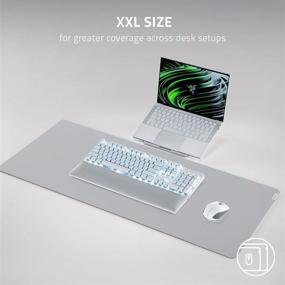 img 1 attached to 🖱️ Razer Pro Glide Soft Mouse Pad: Thick, High-Density Rubber Foam - Textured Micro-Weave Cloth Surface - Anti-Slip Base - Extra Large Size