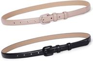 whippy inches leather buckle belts: a must-have accessory for women's skinny look logo