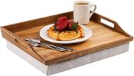 rossie home lap tray: convenient food service equipment & supplies with detachable pillow logo