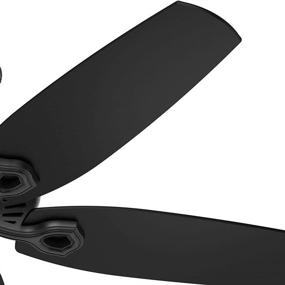 img 3 attached to 🔧 Hunter Fan Company 53294 Builder Elite 52in Matte Black Ceiling Fan for Indoor/Outdoor Use (No Light Fixture)