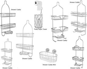 img 2 attached to 🧼 Introducing Inspired Living Shelf Organizer Rack: Innovative Rust-Proof Shower-Caddies in Brighton with Stylish Matte Aluminum Design