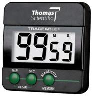 ⏱️ traceable 99m/59s timer - thomas 5028, 0.01% accuracy, 2.5" x 2.5" x 0.5" dimensions логотип